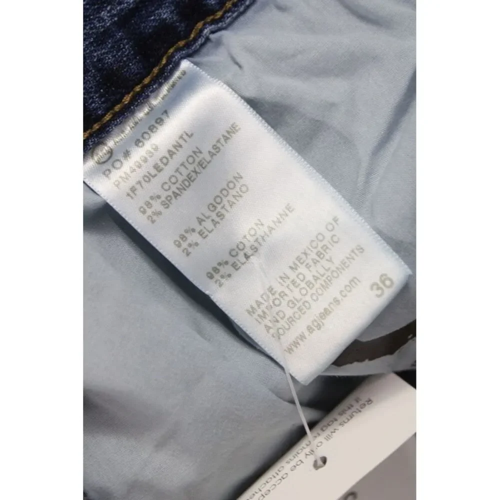AG Adriano Goldschmied Mens Straight Blue Jeans Size 36